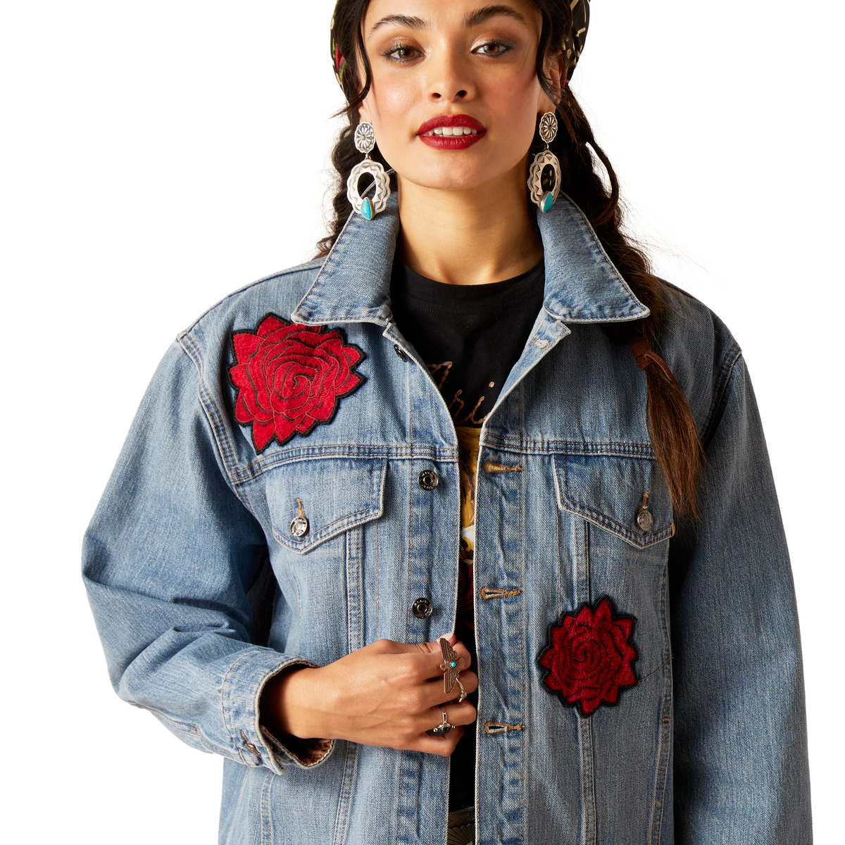 Ariat Women’s Quincy Trucker Denim Jacket Anaheim - Ariat Womens Tops