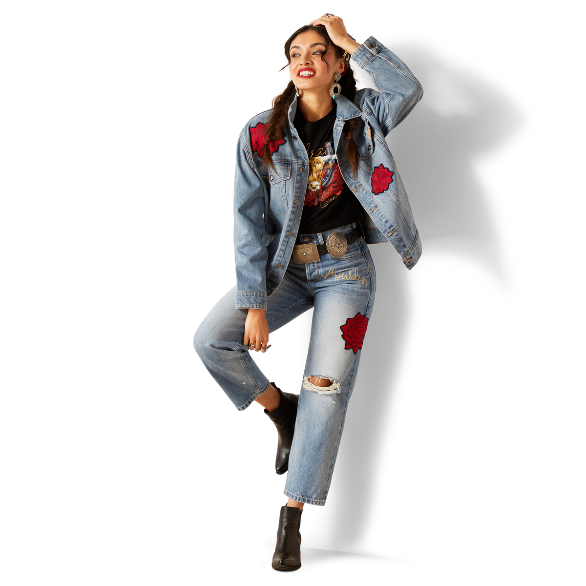 Ariat Women’s Quincy Trucker Denim Jacket Anaheim - Ariat Womens Tops