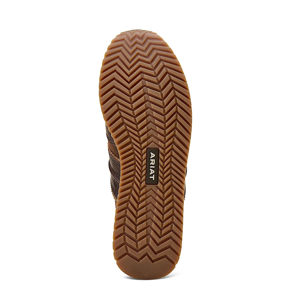 Ariat Women’s Ranch Runner Shoe - Aged Tan/Luxe Espresso Croc Print