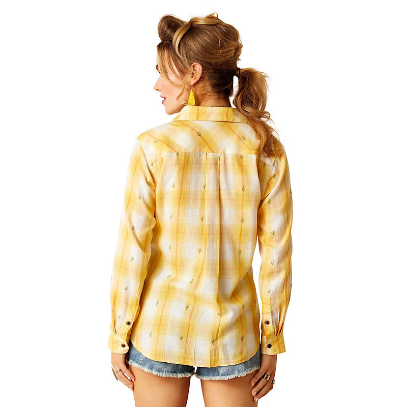 Ariat Women’s REAL Billie Jean Shirt - Cactus Plaid