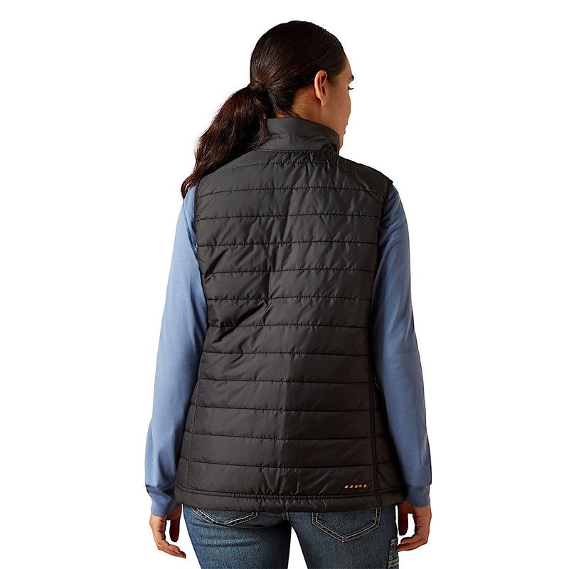 Ariat Womens Rebar Condura Ripstop Lightweight Insulated Vest - Black