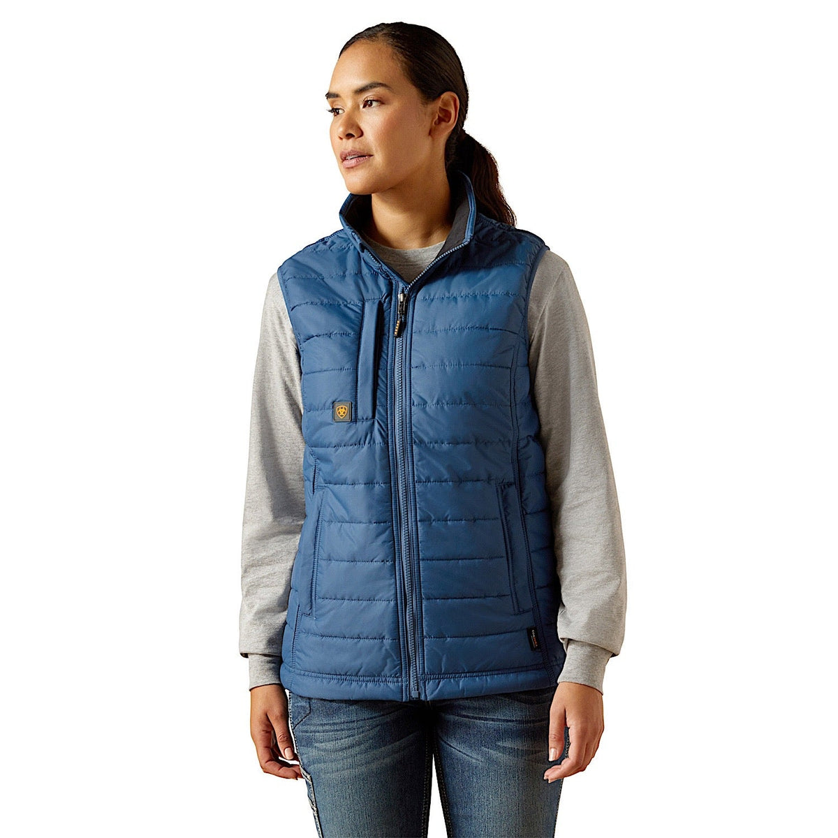 Ariat Womens Rebar Condura Ripstop Lightweight Insulated Vest - Ensign Blue