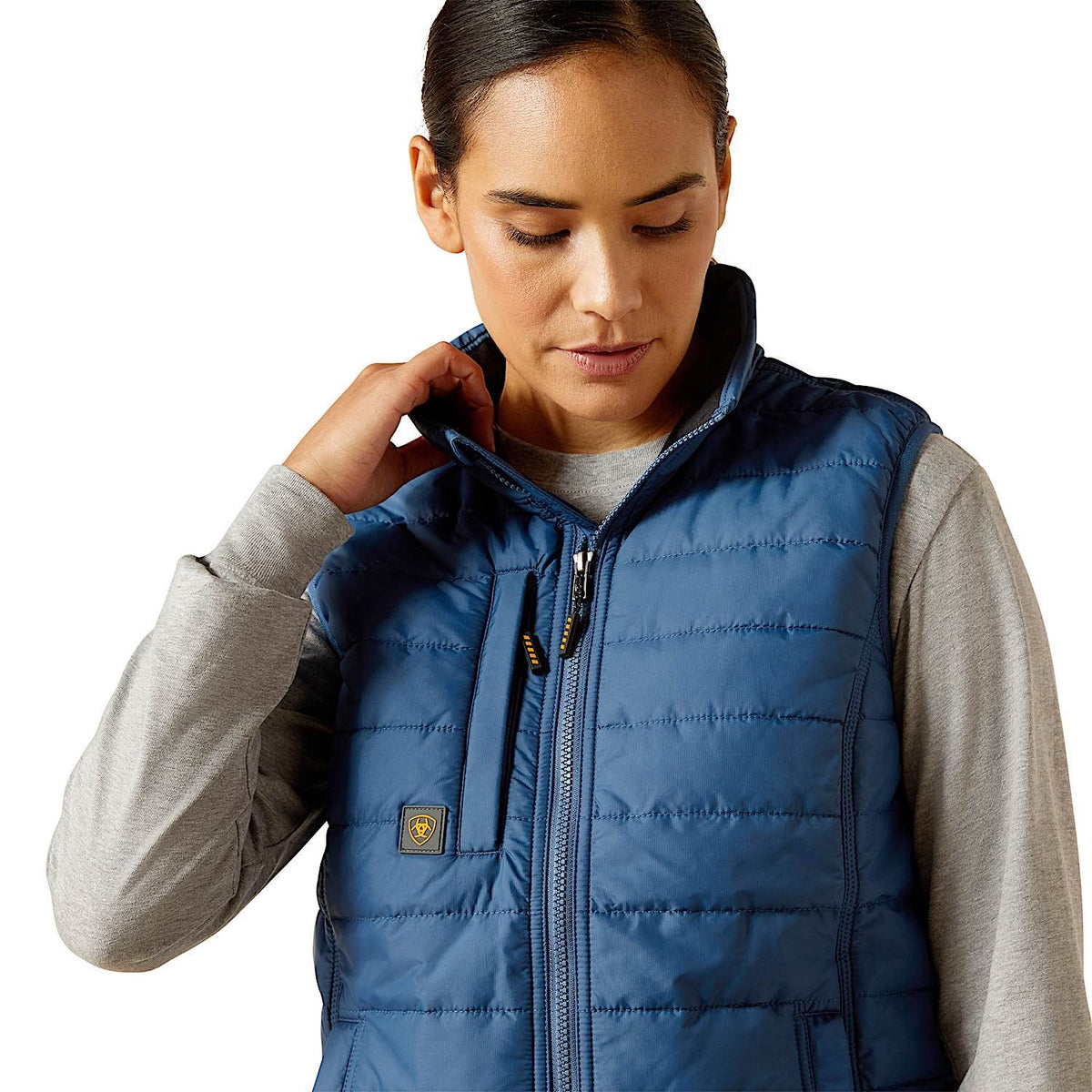 Ariat Womens Rebar Condura Ripstop Lightweight Insulated Vest - Ensign Blue