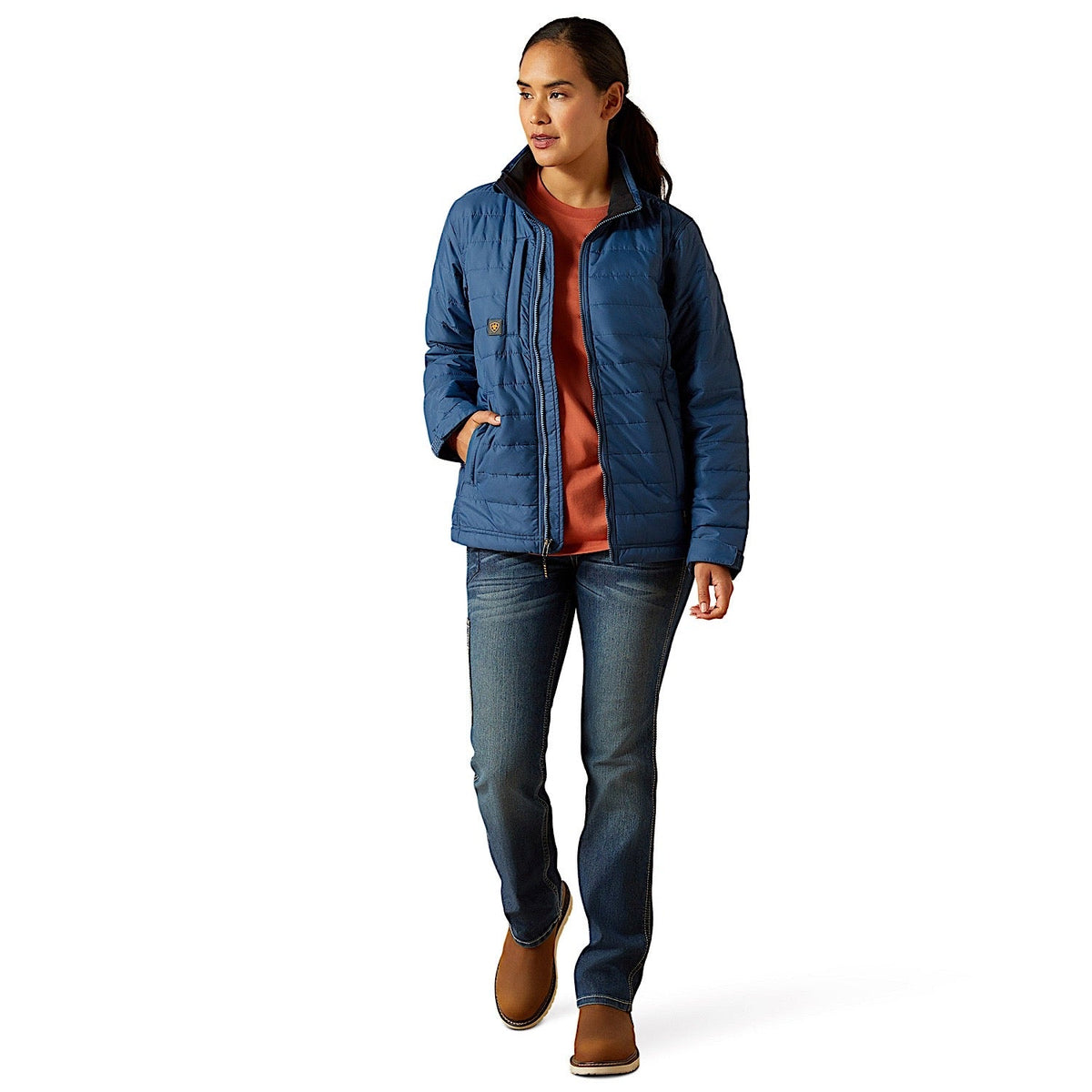 Ariat Womens Rebar Cordura Ripstop Lightweight Insulated Jacket - Ensign Blue