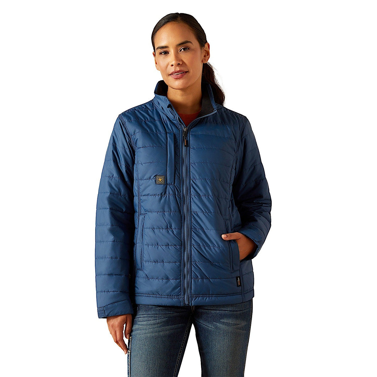 Ariat Womens Rebar Cordura Ripstop Lightweight Insulated Jacket - Ensign Blue