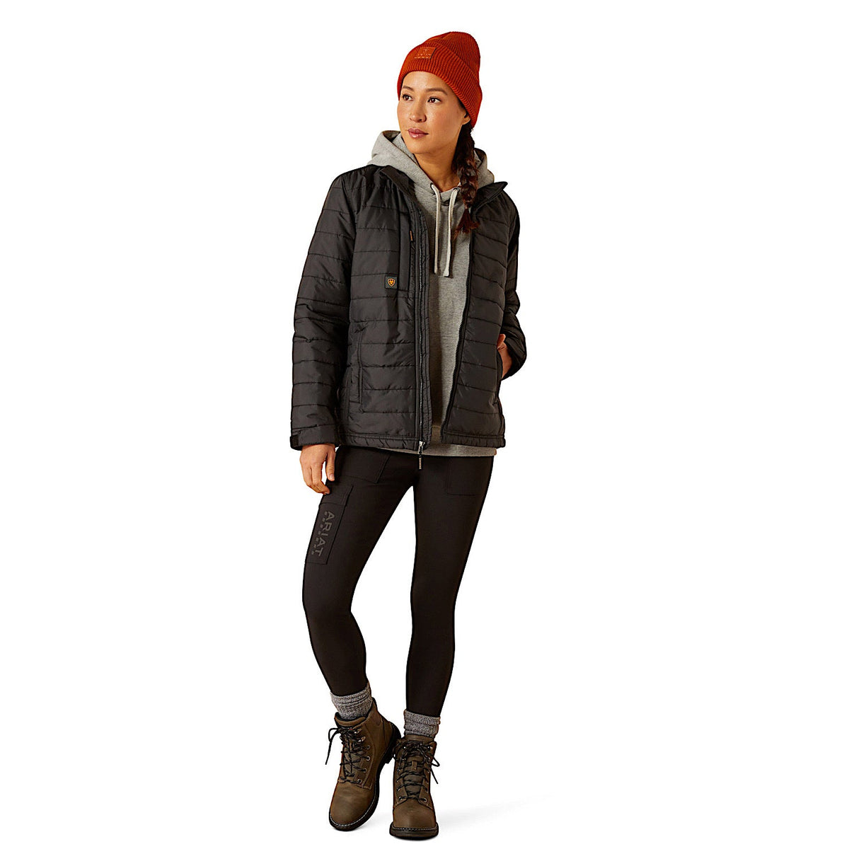 Ariat Womens Rebar Cordura Ripstop Lightweight Insulated Jacket - Black
