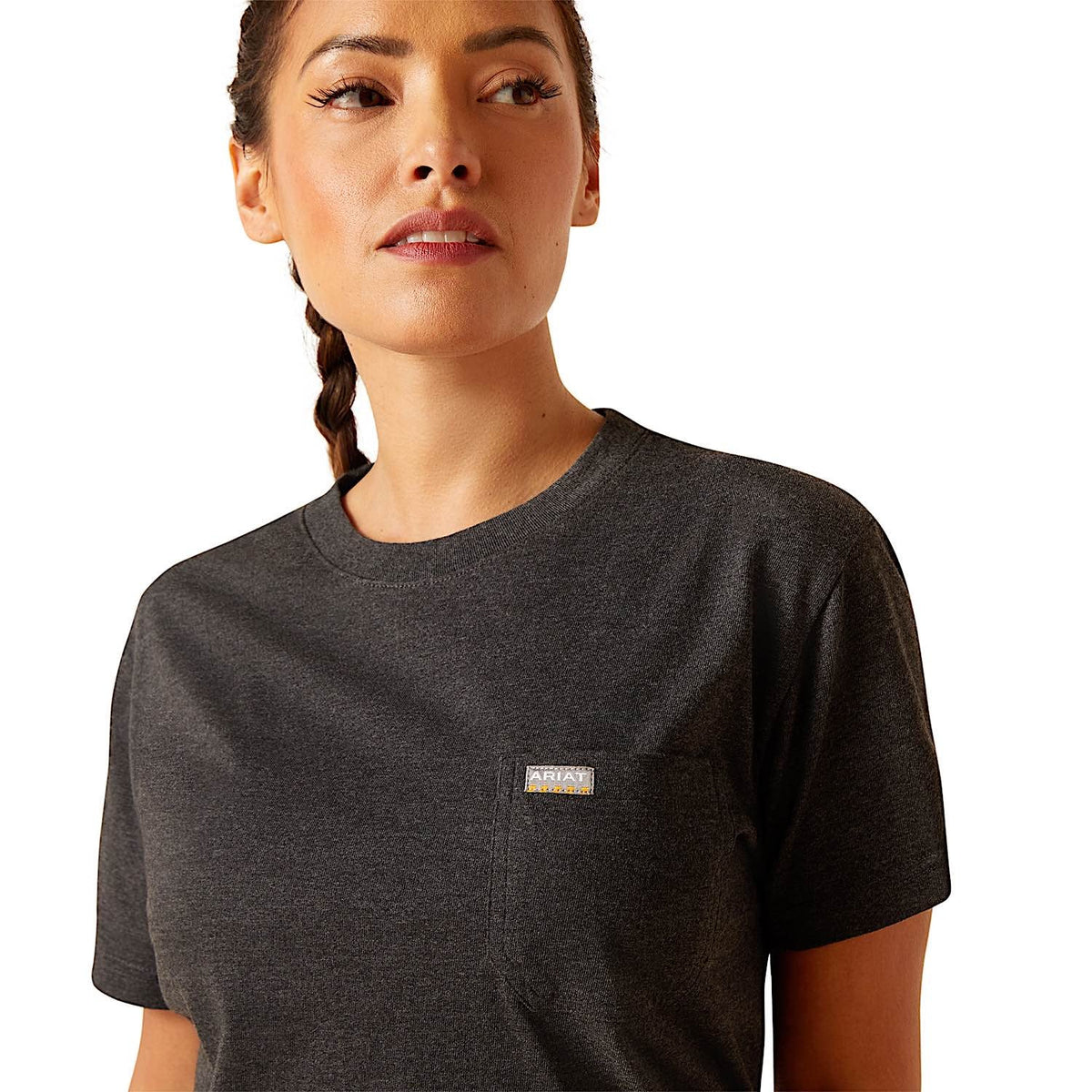 Ariat Women’s Rebar Cotton Strong HQ T-Shirt - Charcoal Heather - Ariat Womens Tops