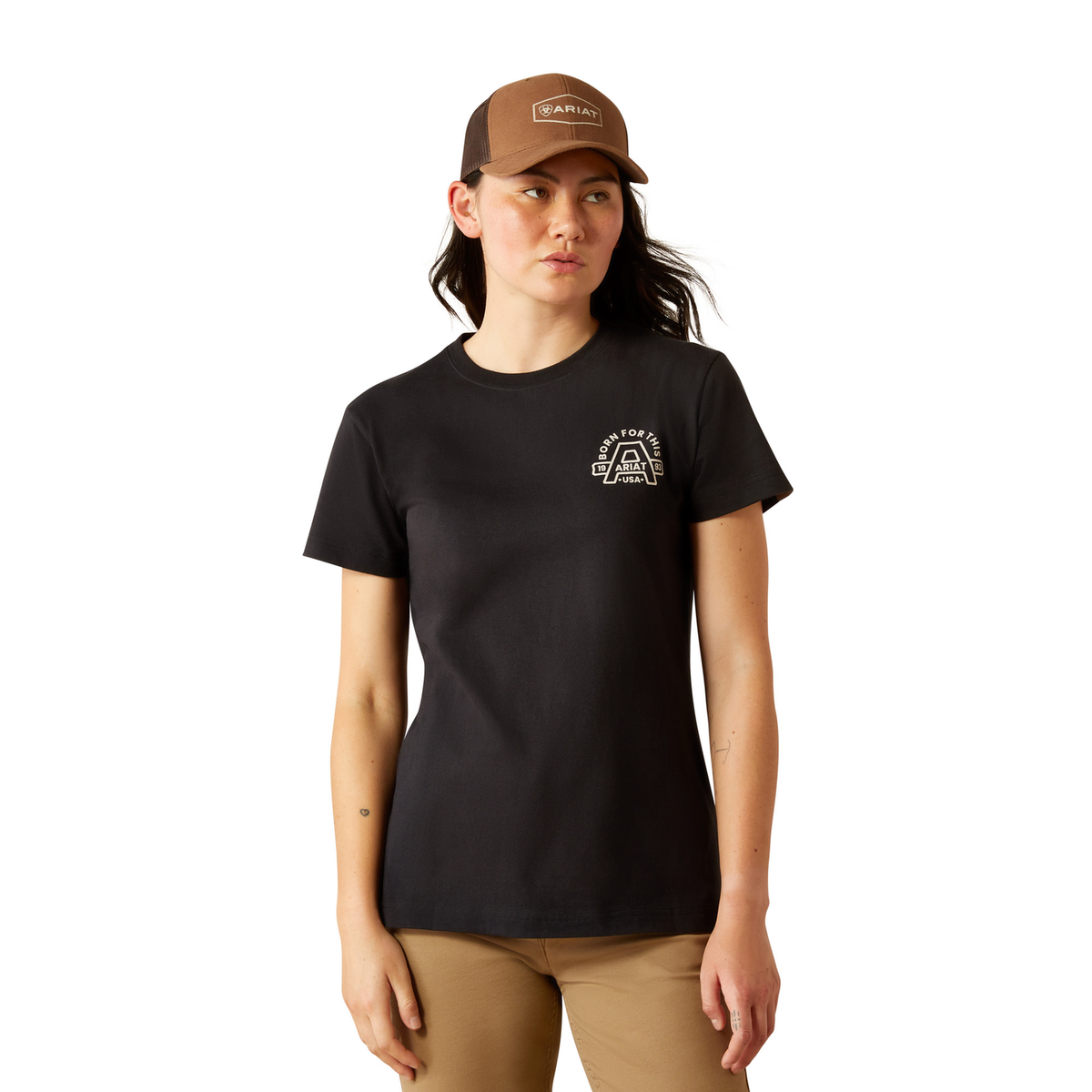 Ariat Womens Rebar Cotton Strong T Shirt - Black