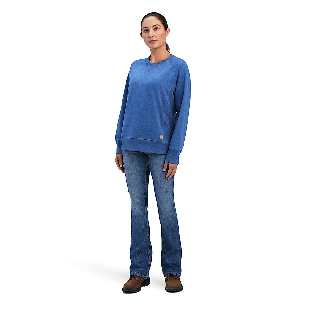 Ariat Women’s Rebar Fleece Sweatshirt - Navy Heather
