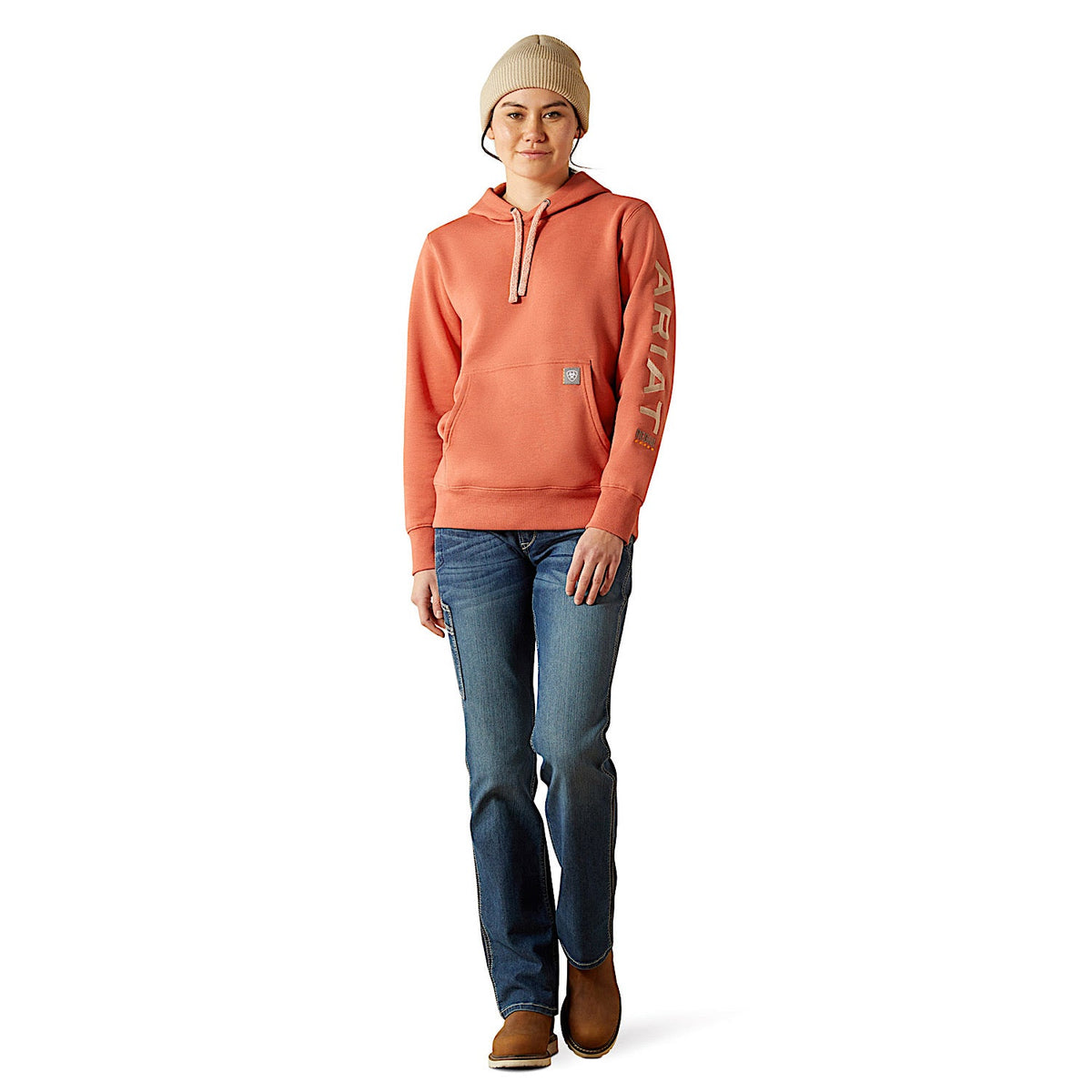 Ariat Womens Rebar Graphic Hoodie - Aragon Heather/Cameo
