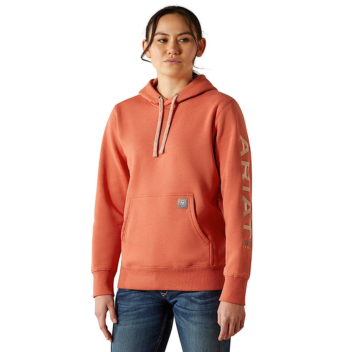 Ariat Womens Rebar Graphic Hoodie - Aragon Heather/Cameo