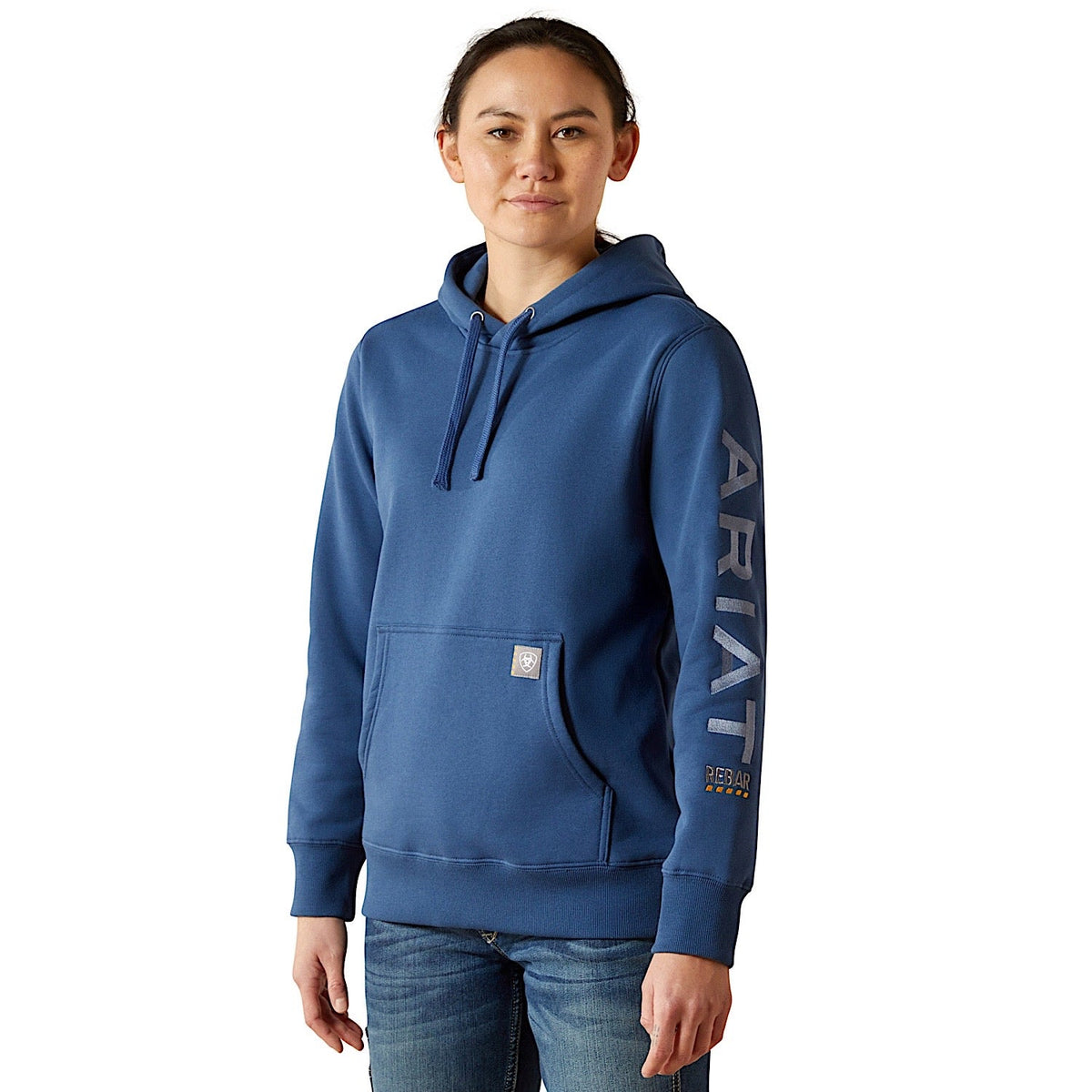 Ariat Womens Rebar Graphic Hoodie - Ensign Blue/Endless Sky