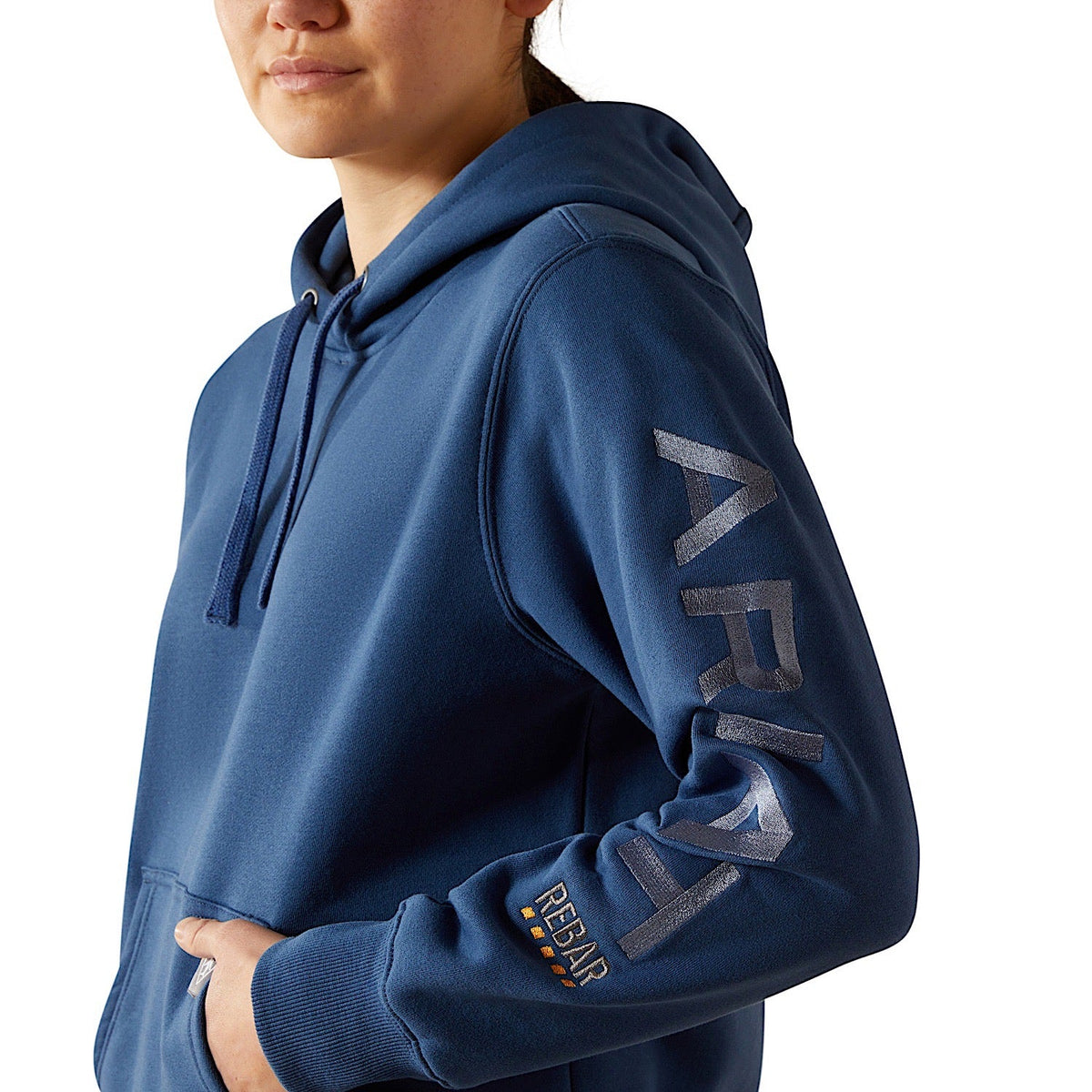 Ariat Womens Rebar Graphic Hoodie - Ensign Blue/Endless Sky