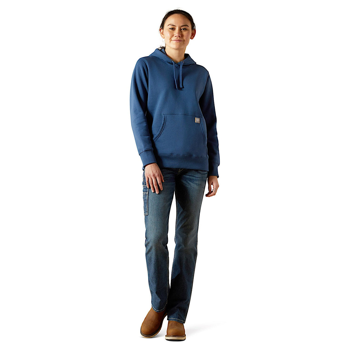 Ariat Womens Rebar Graphic Hoodie - Ensign Blue/Endless Sky
