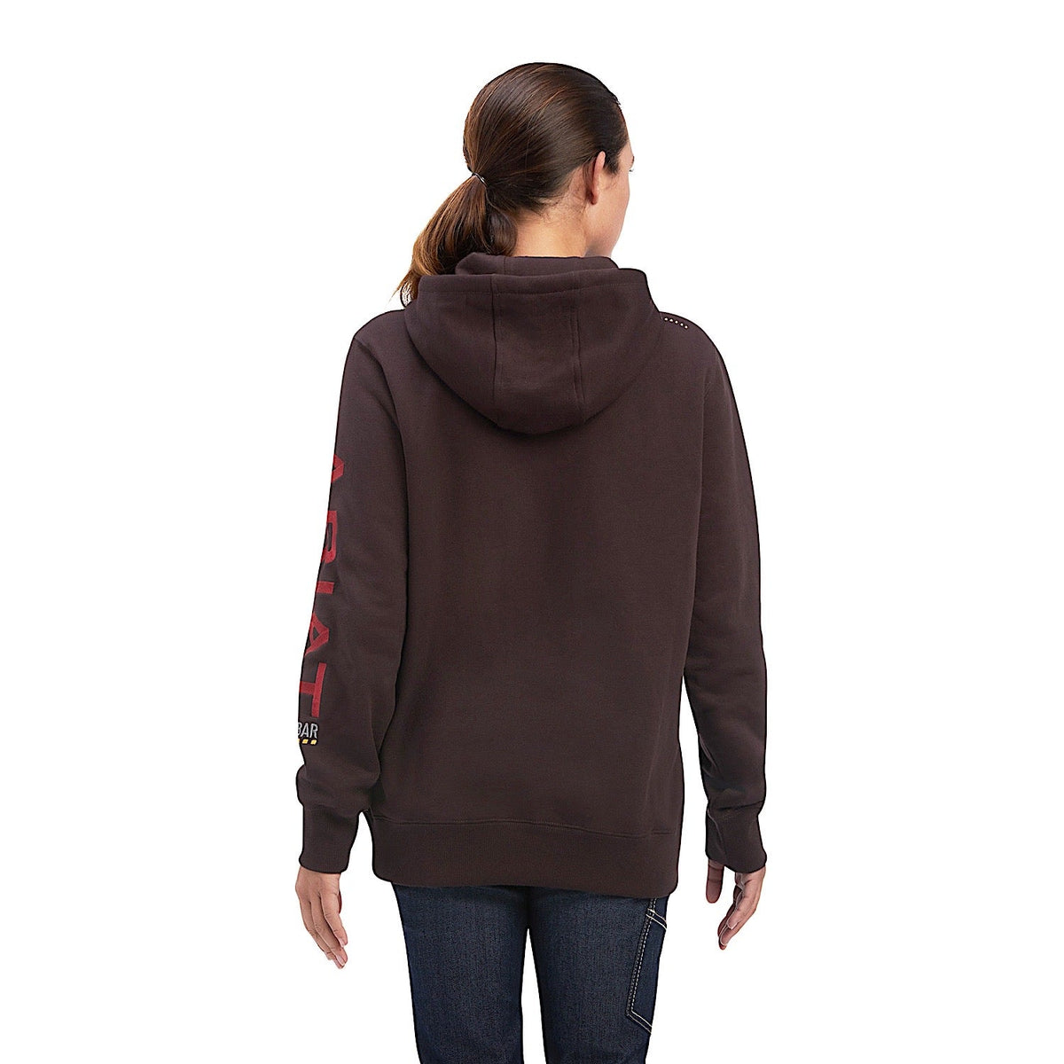 Ariat Womens Rebar Graphic Hoodie Mole/Baked Apple