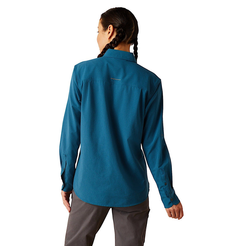 Ariat Women’s Rebar Made Tough 360 Airflow Durastretch Work Shirt - Legion Blue