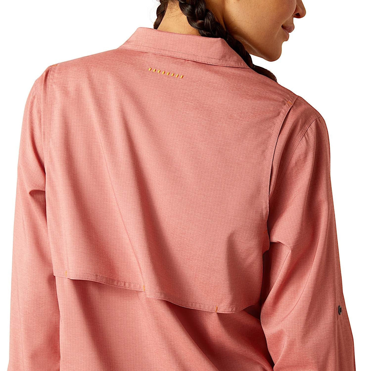 Ariat Womens Rebar Made Tough Venttek Durastretch Work Shirt - Jester Red Heather