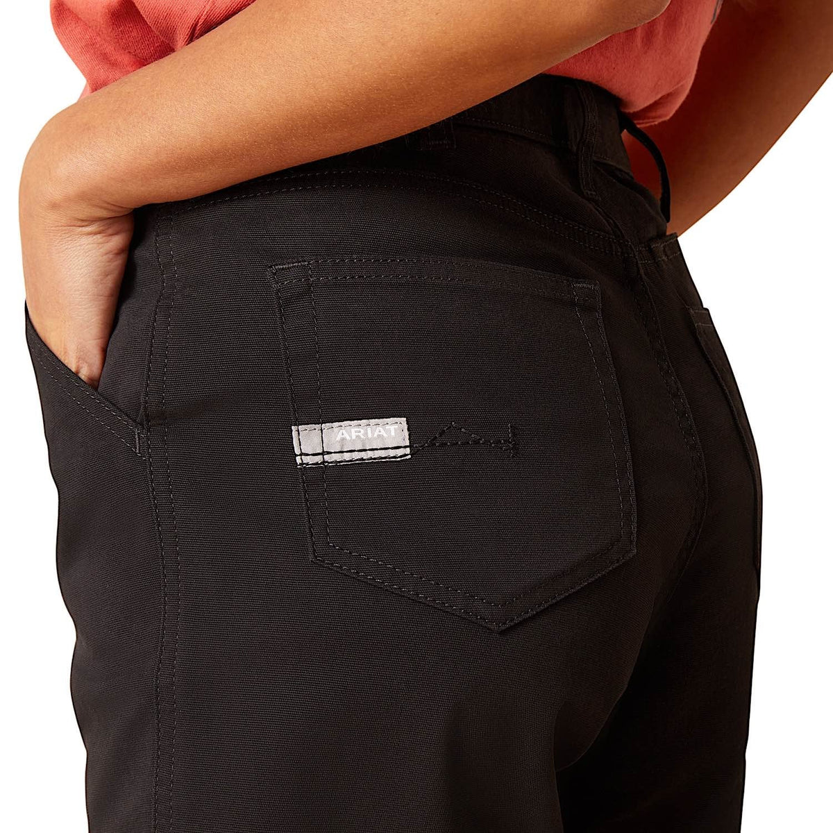 Ariat Women’s Rebar Perfect Rise Made Tough 6’’ Shorts - Black