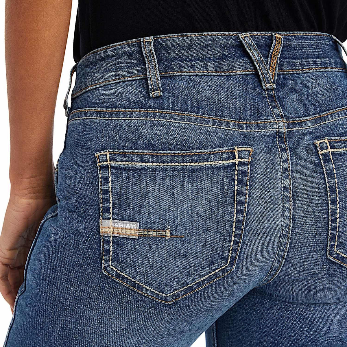 Ariat Women’s Rebar Riveter Perfect Rise Boot Cut Jeans - Malibu