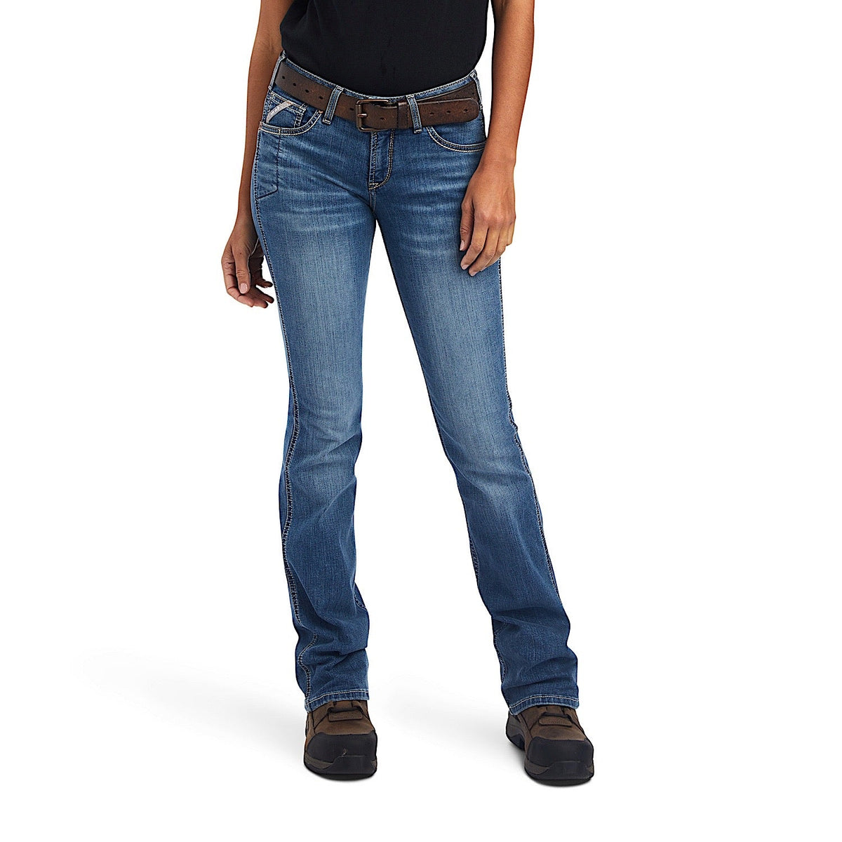 Ariat Women’s Rebar Riveter Perfect Rise Boot Cut Jeans - Malibu
