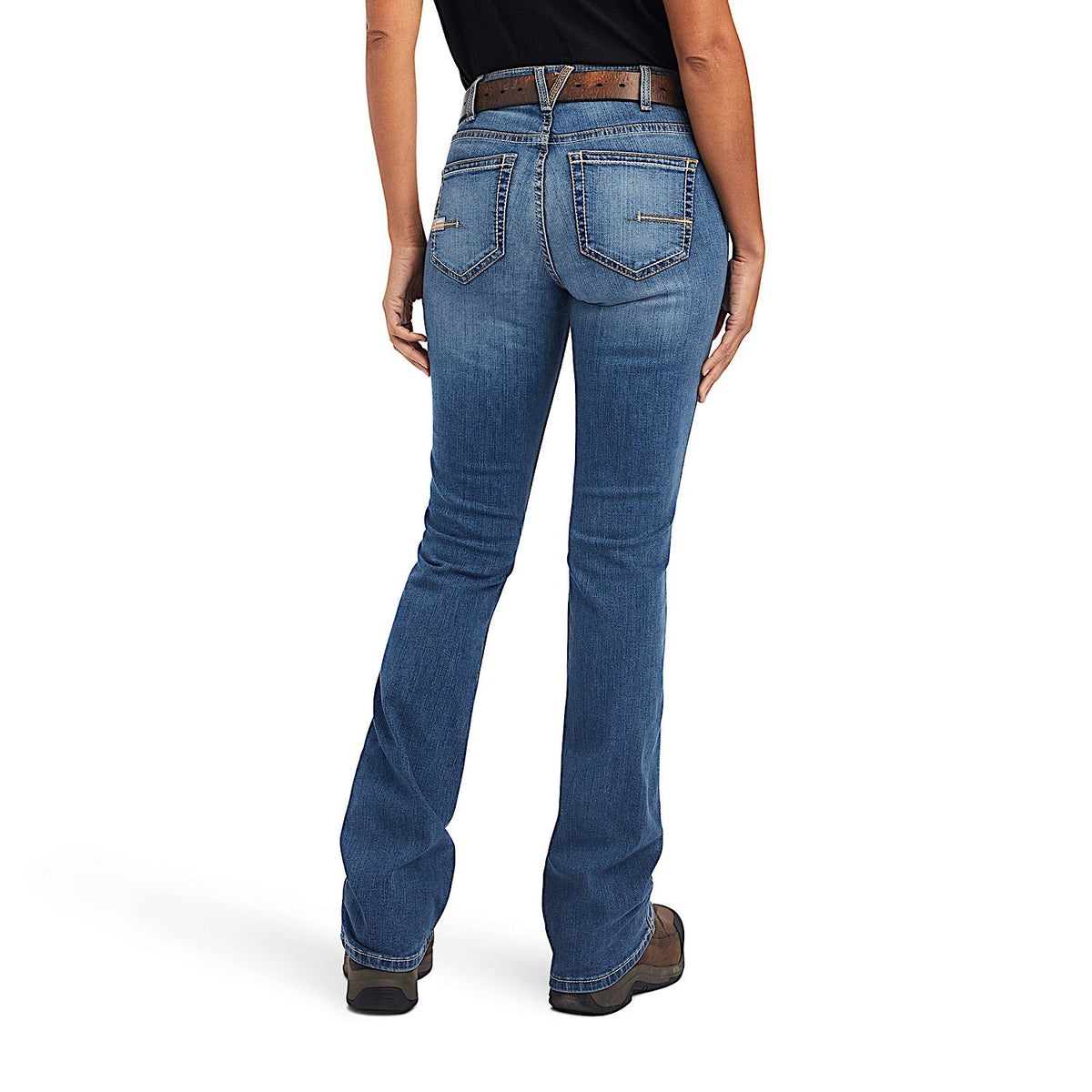 Ariat Women’s Rebar Riveter Perfect Rise Boot Cut Jeans - Malibu