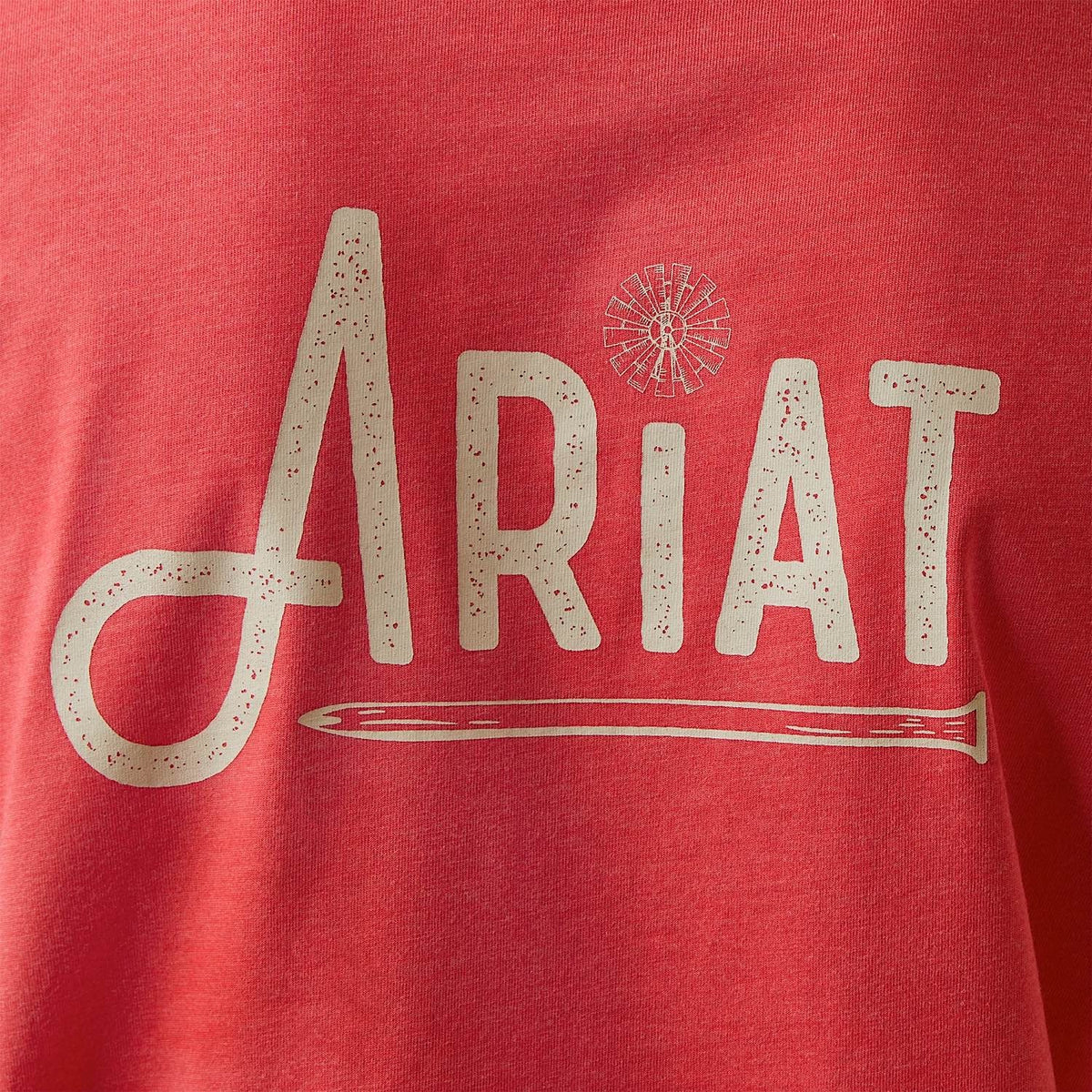 Ariat Womens Rebar Workman Graphic Ariat Logo S/S T-Shirt Teaberry - Ariat Womens Tops