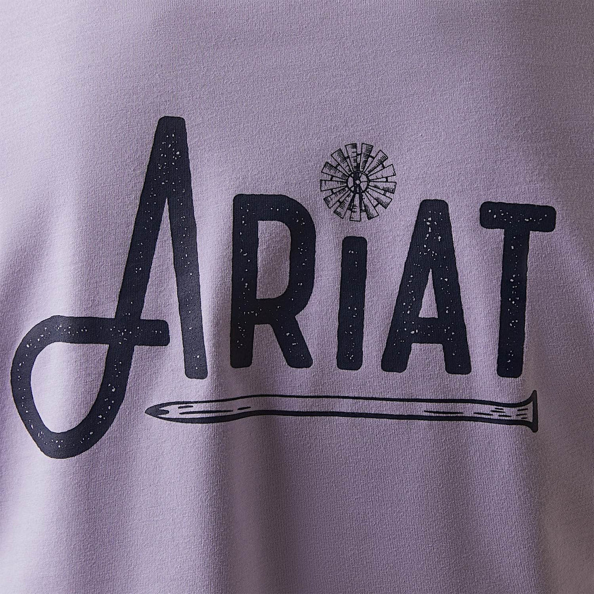 Ariat Women’s Rebar Workman Graphic Ariat Logo T-Shirt Lavender - Ariat Womens Tops