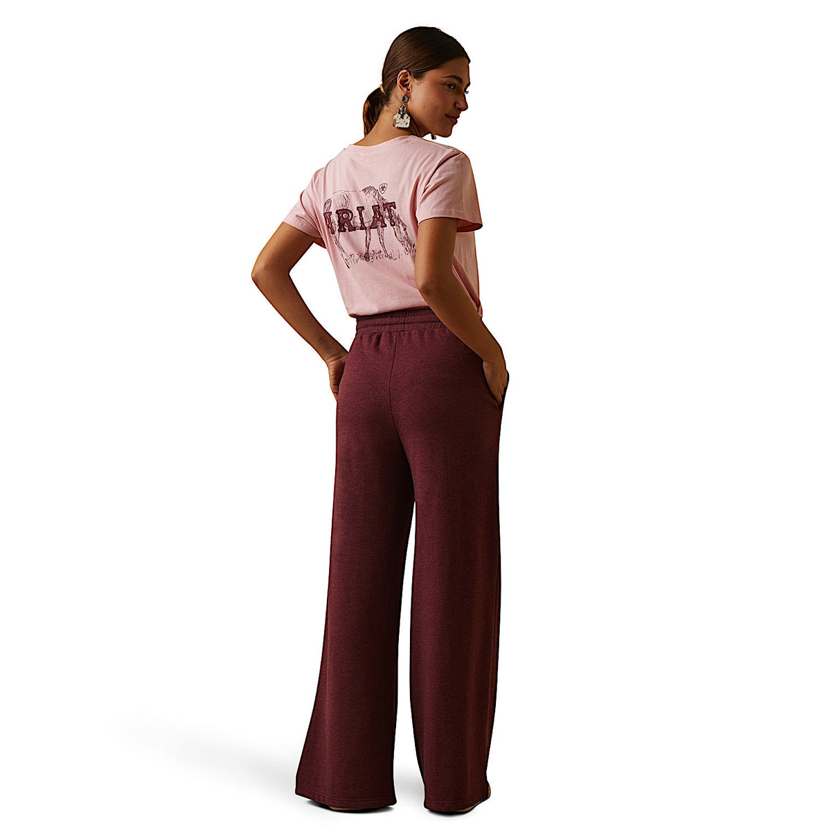 Ariat Women’s Road Runner Pant - Maroon Banner