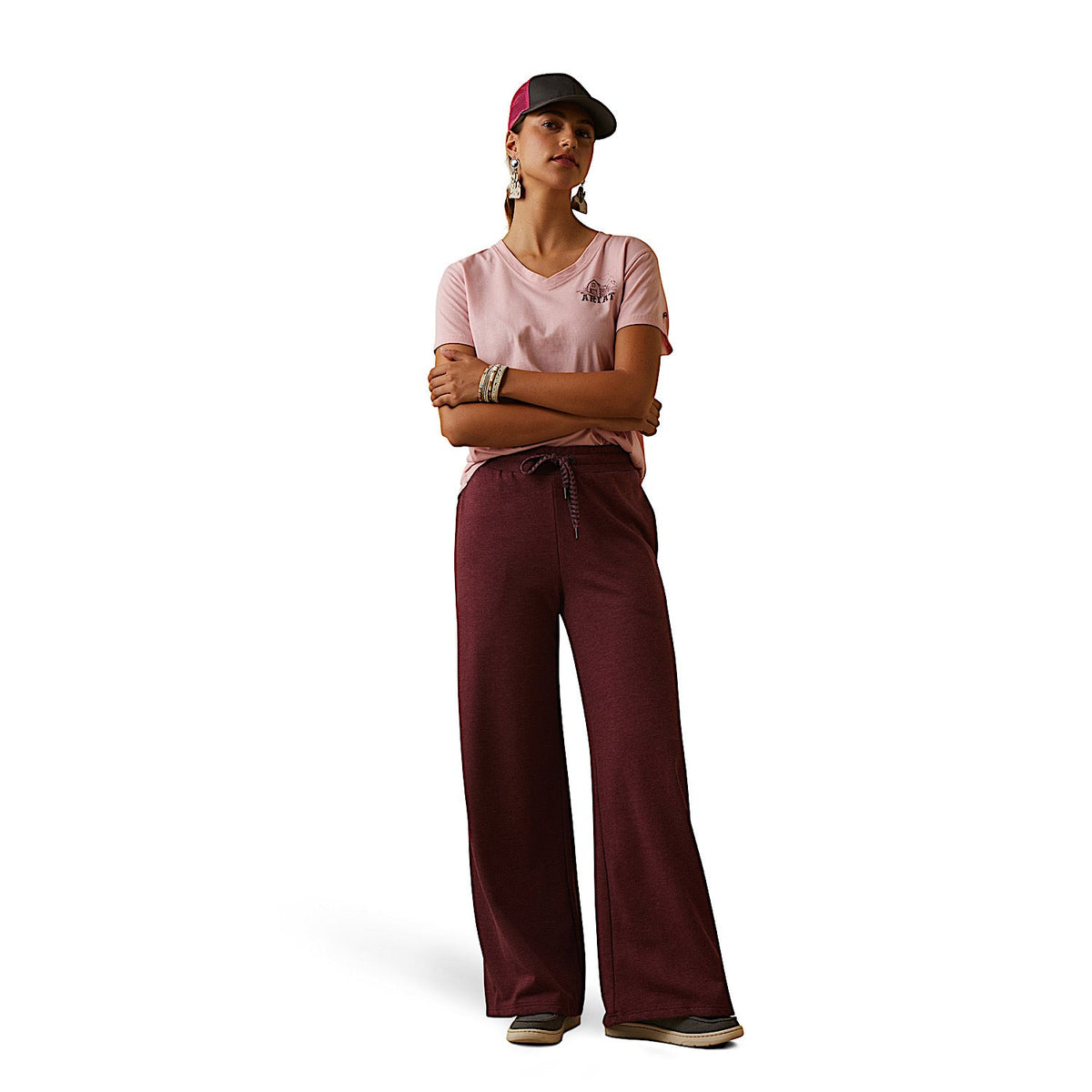 Ariat Women’s Road Runner Pant - Maroon Banner