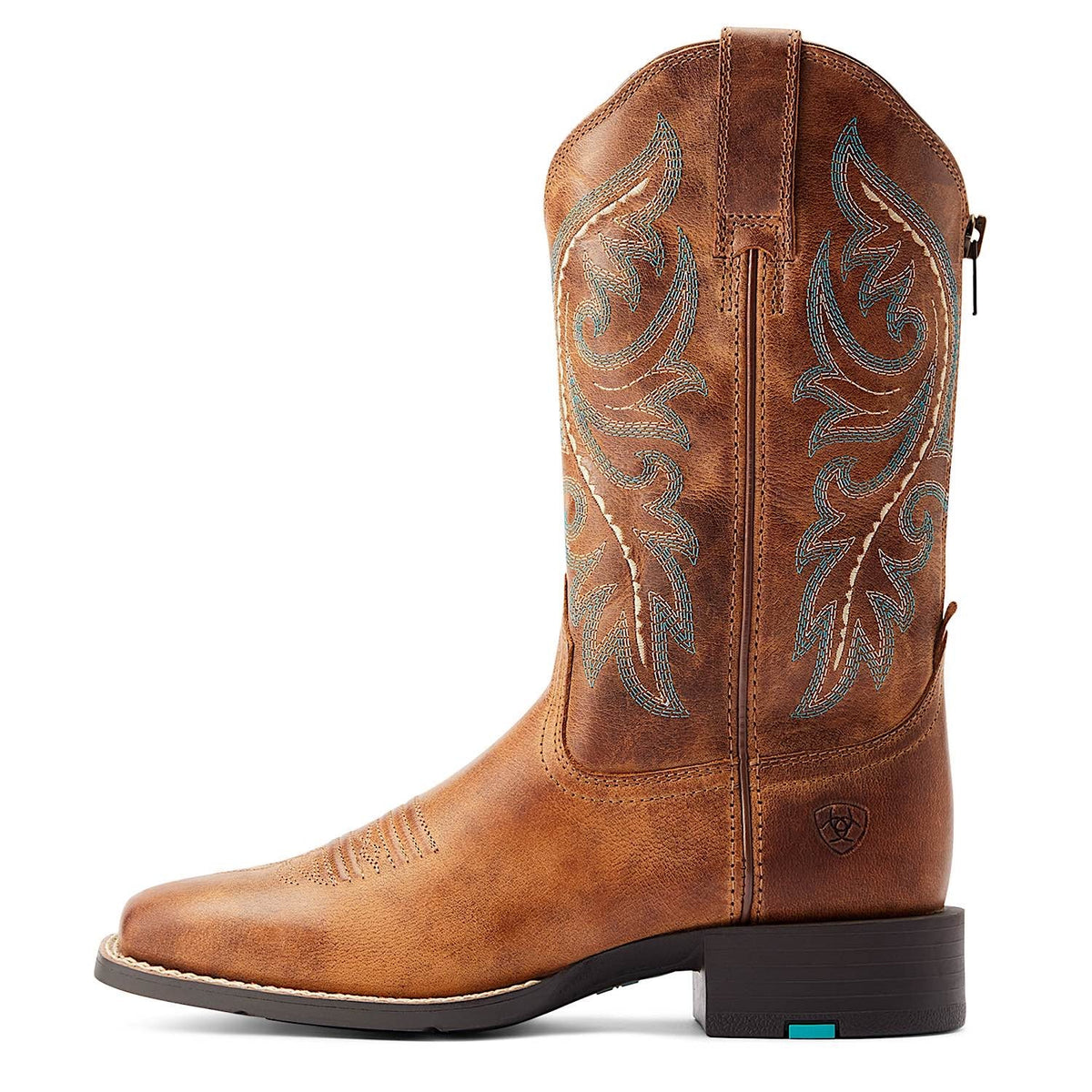Ariat Women’s Round Up Back Zip Western Boot Desert Sand
