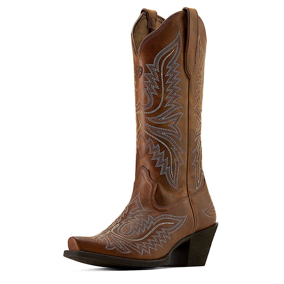 Ariat Womens Round Up Collins D Toe Western Boot - Smoked Wheat