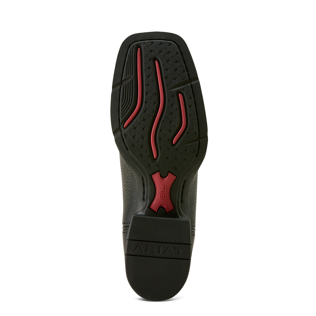 Ariat Women’s Round Up Filly Western Boot - Black Deertan/Blood Red