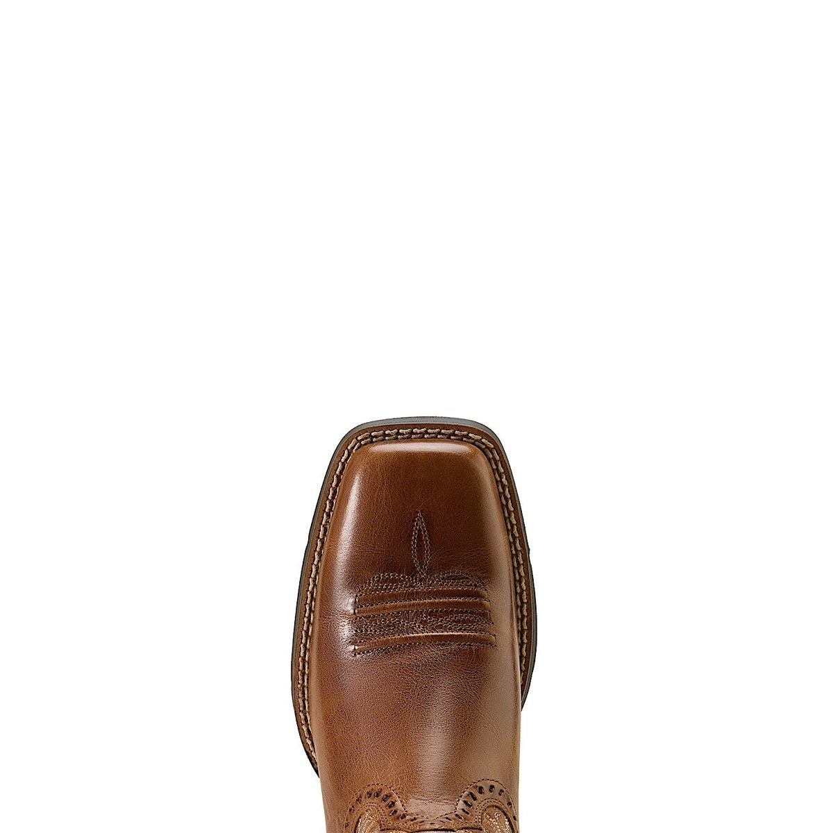 Ariat Womens Round Up Remuda Wide Square Toe Western Boot - Aged Tan