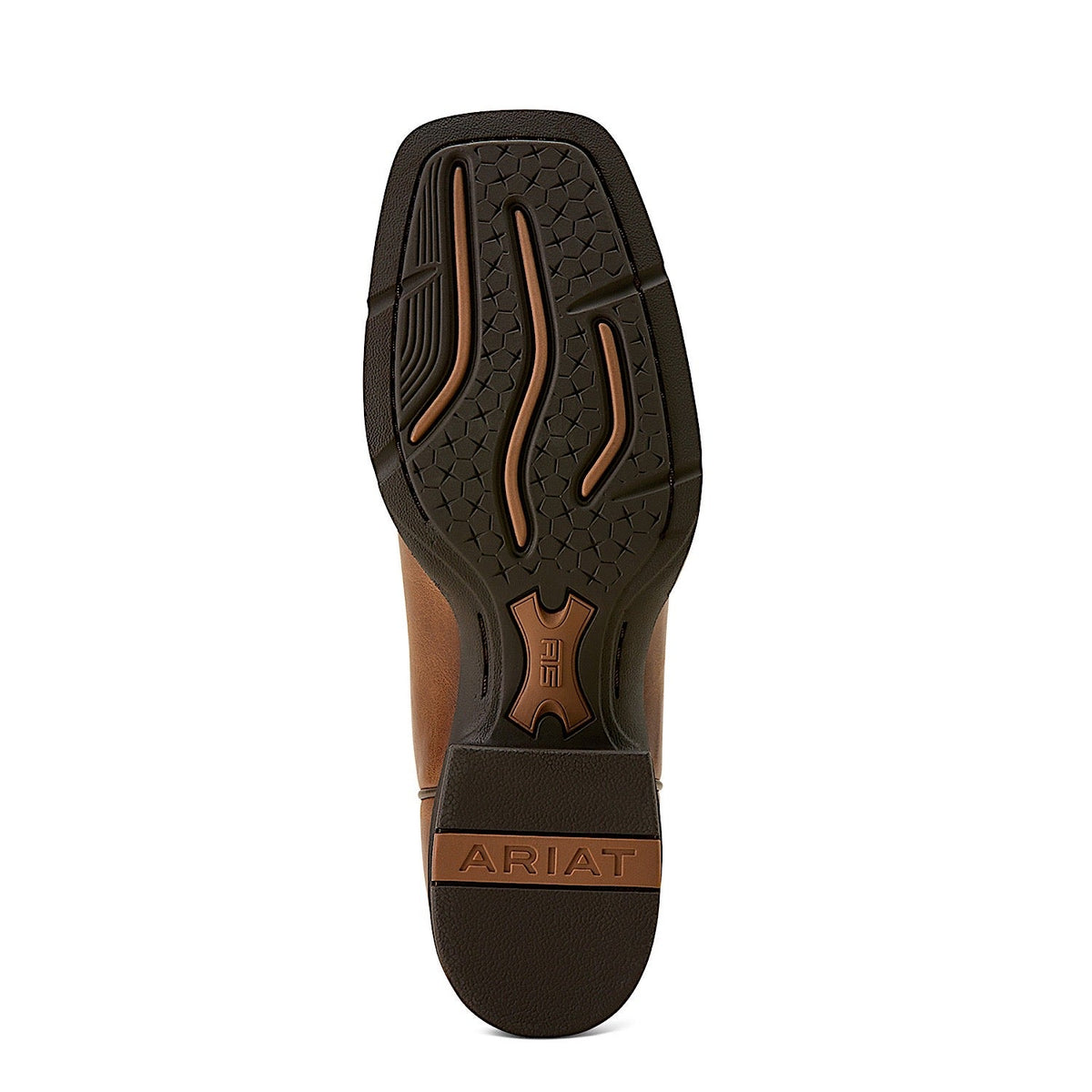 Ariat Womens Round Up Remuda Wide Square Toe Western Boot - Aged Tan