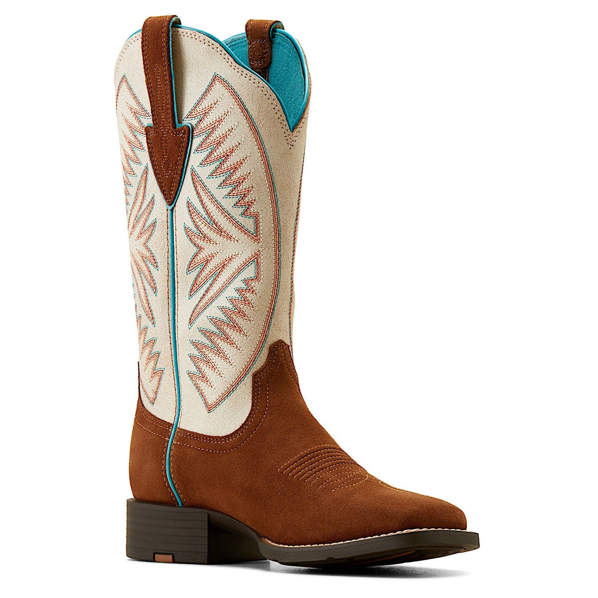 Ariat Women’s Round Up Ruidoso Cedar Roughout/ Matte Pearl Suede