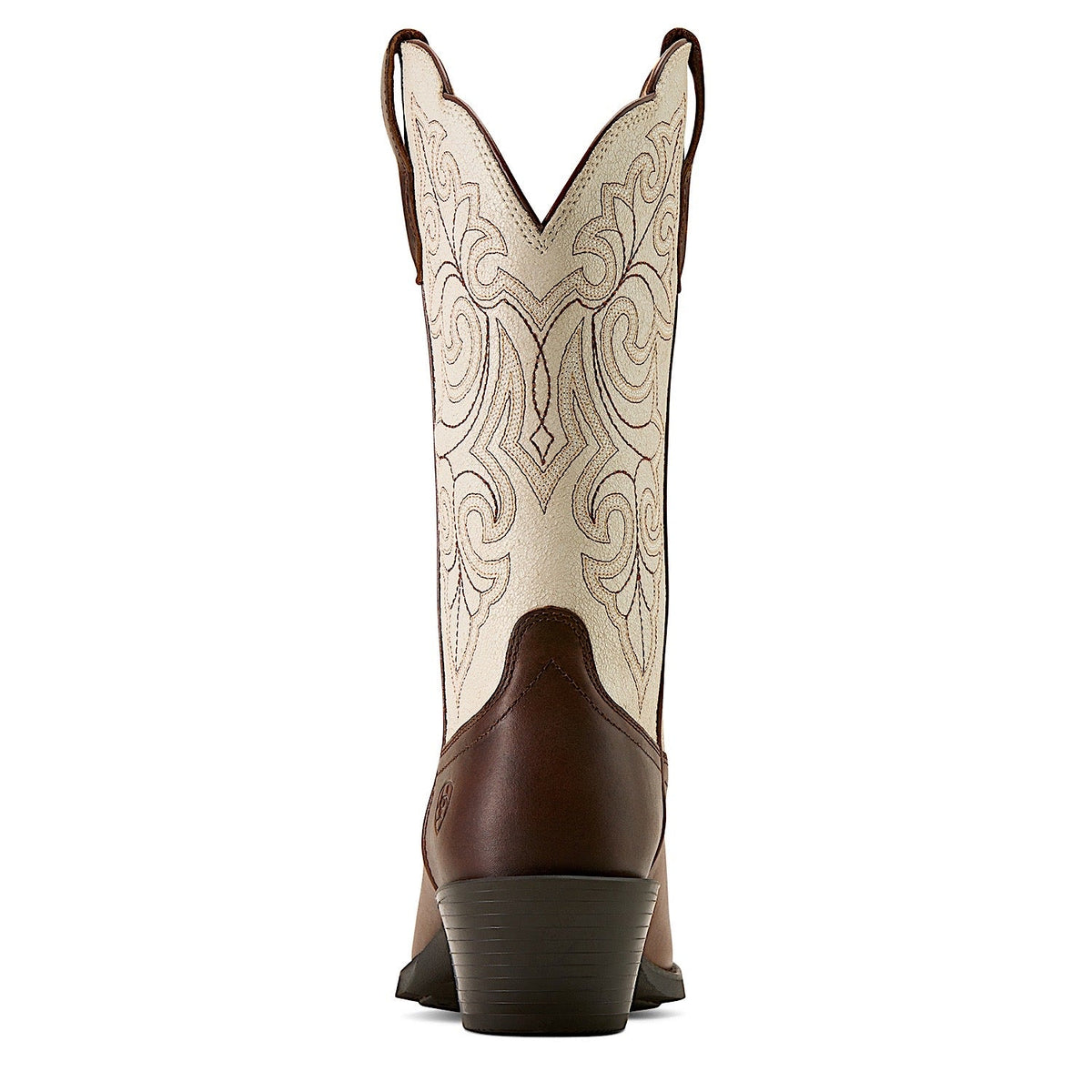Ariat Women’s Round Up Square Toe Western Boot - Vintage Caramel/Distressed Ivory