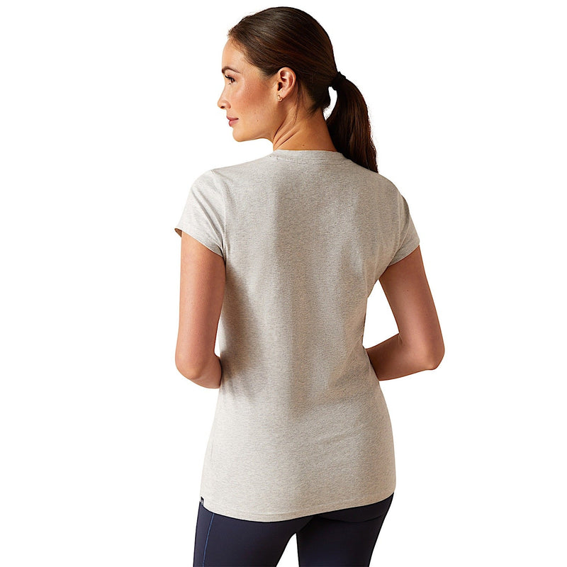 Ariat Women’s Saddle T-Shirt - Heather Grey - Ariat Womens Tops