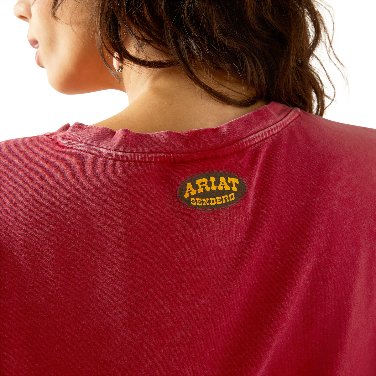 Ariat Womens Sendero Slow Horses Tee - Biking Red Mineral