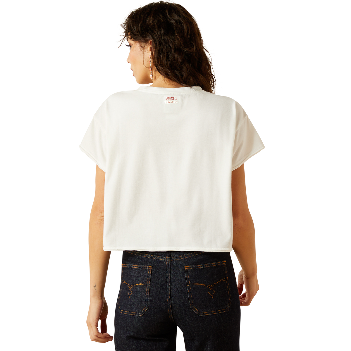 Ariat Womens Sendero Yeehaw Tee - White