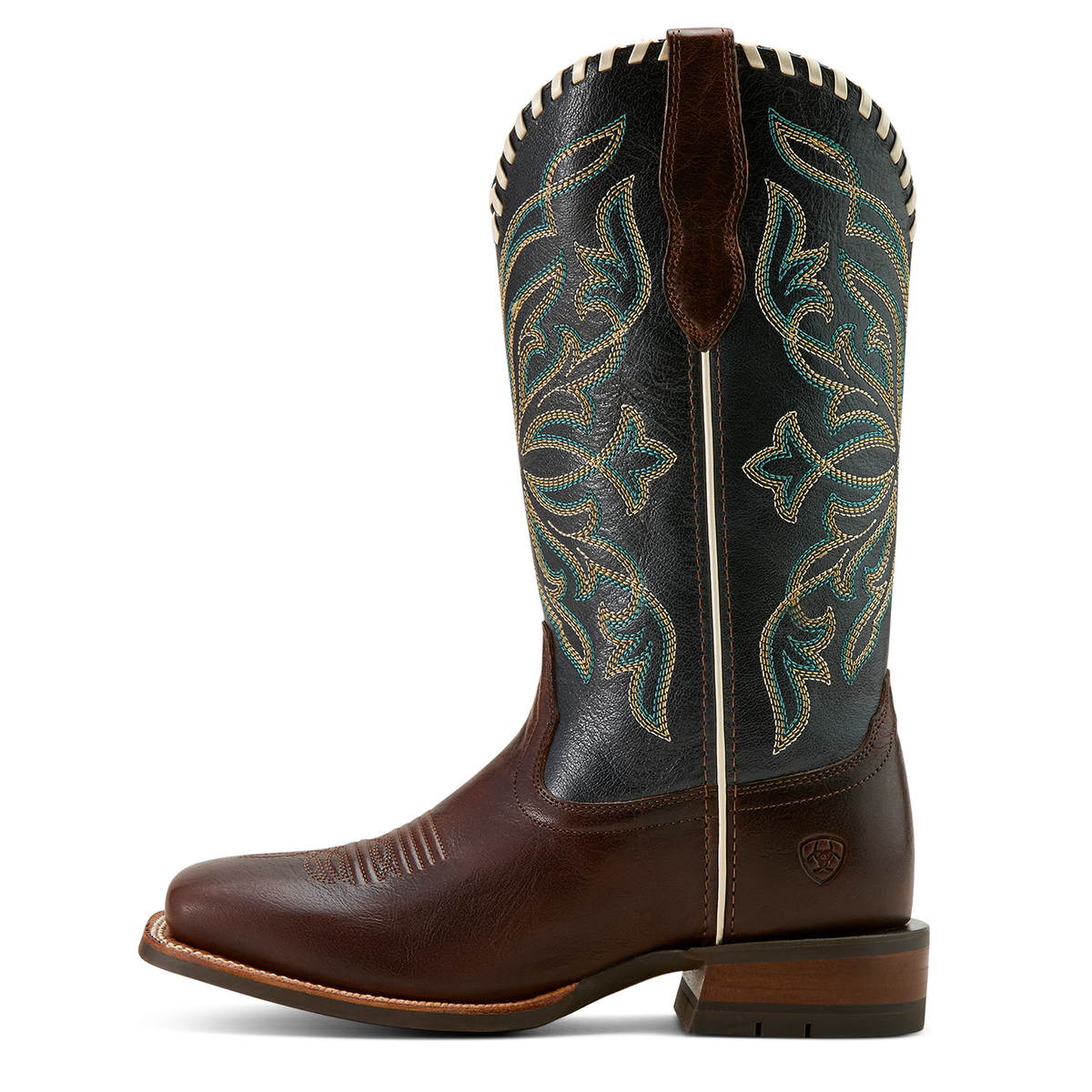 Ariat Women’s Showdown Western Boot - Espresso/Textured Blue