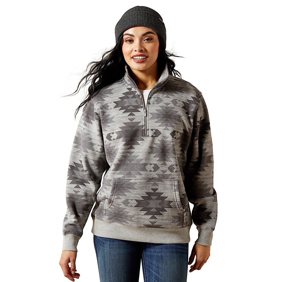Ariat Women’s Sienna 1/2 Zip Sweatshirt - Marble Southwest