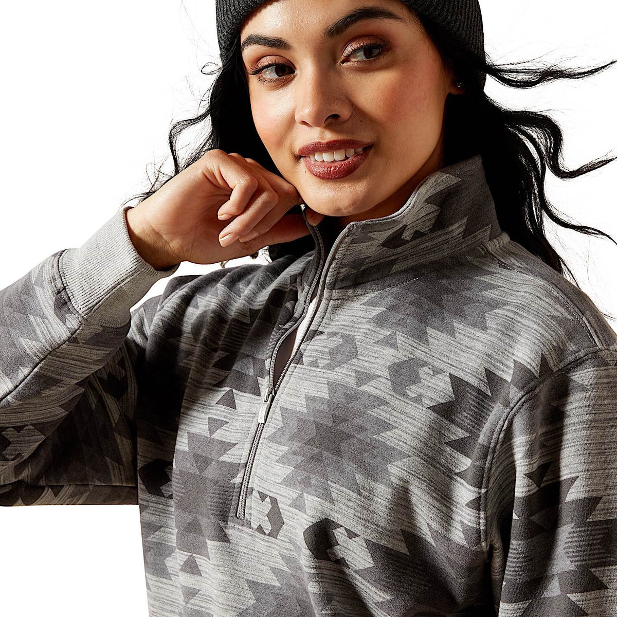 Ariat Women’s Sienna 1/2 Zip Sweatshirt - Marble Southwest