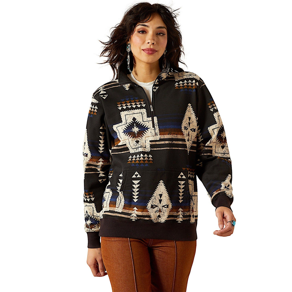 Ariat Womens Sienna 1/2 Zip Sweatshirt - Thornstone Print