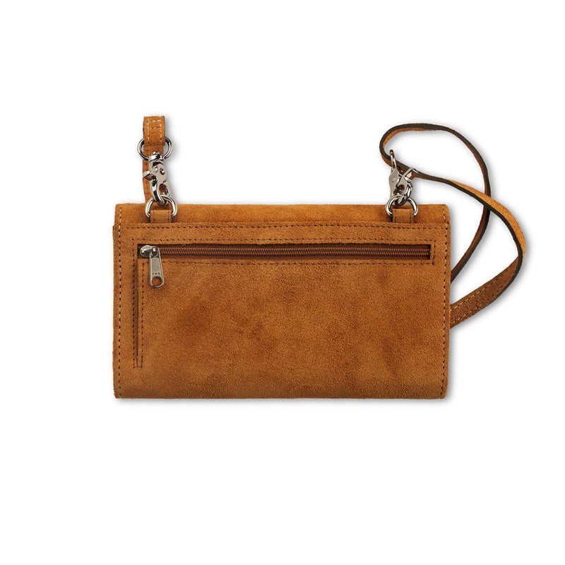 Ariat Women’s Sierra Crossbody Clutch Bag - Roughout Tan
