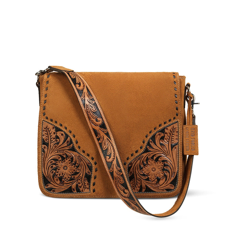 Ariat Women’s Sierra Shoulder Bag - Roughout Tan