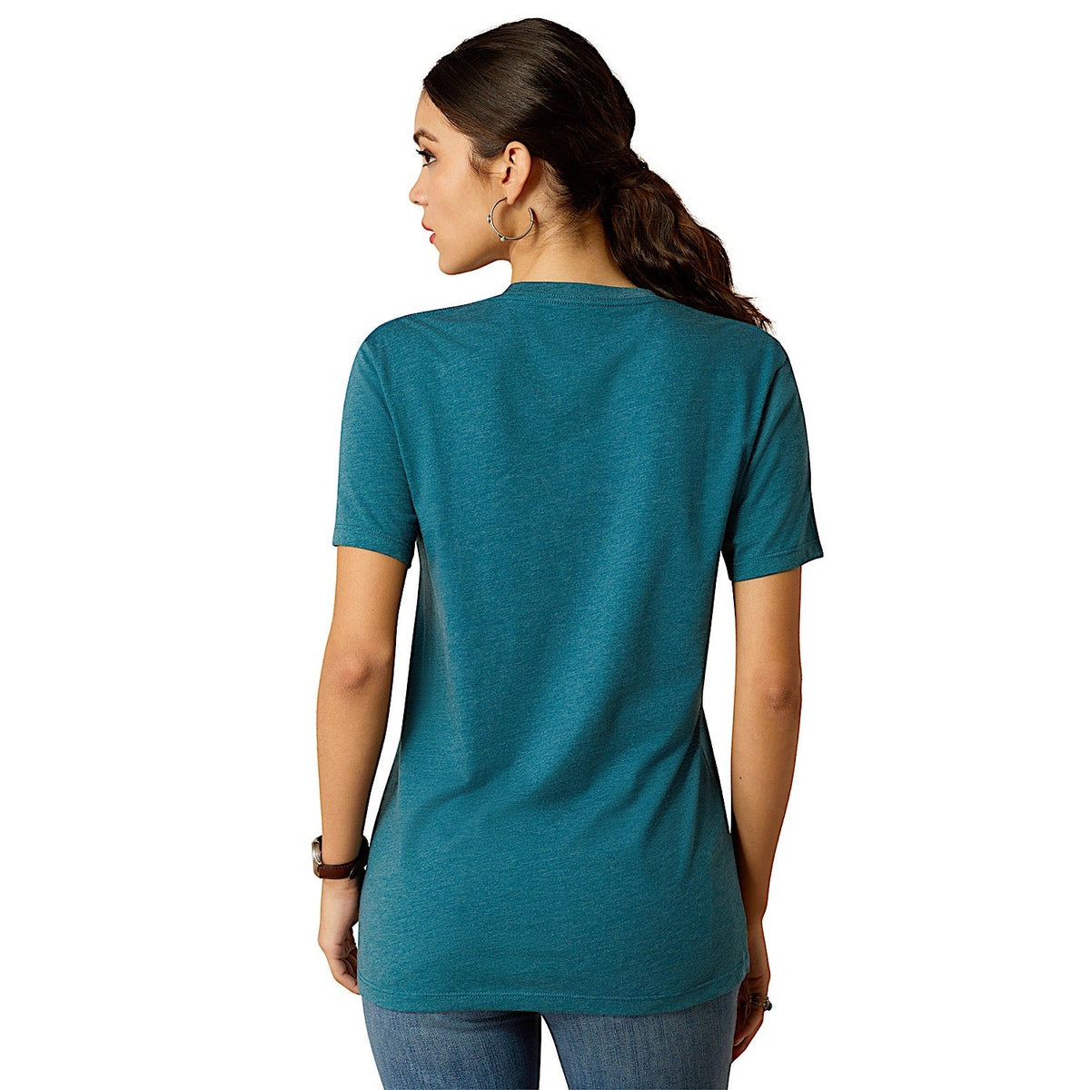 Ariat Women’s Sketch Pad T-Shirt - Deep Sea Heather - Ariat Womens Tops
