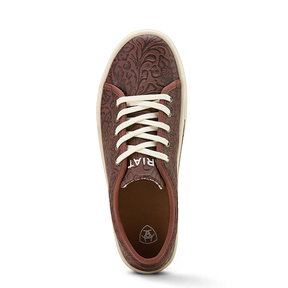 Ariat Womens Skylar Shoe - Brown Floral Emboss