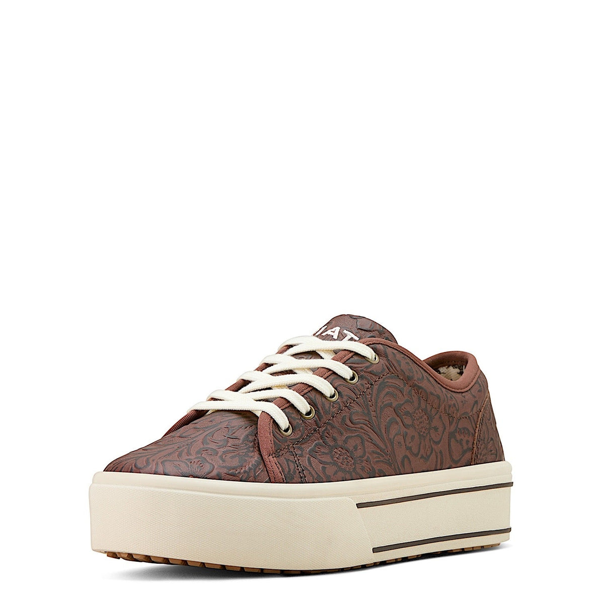 Ariat Womens Skylar Shoe - Brown Floral Emboss