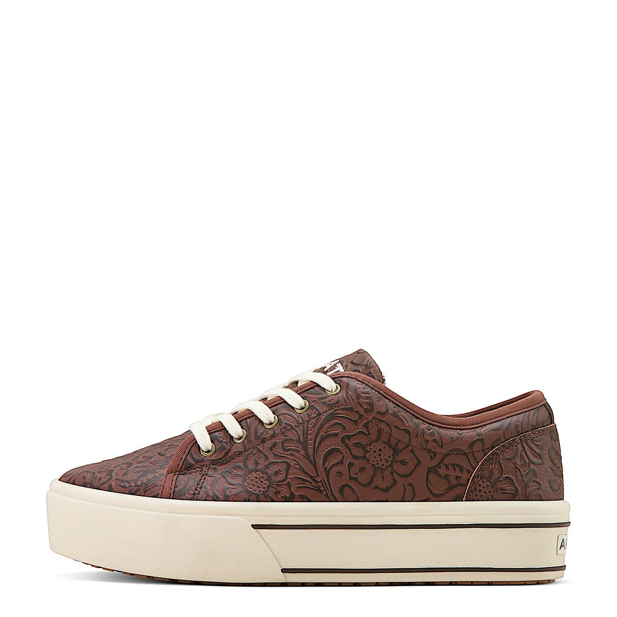 Ariat Womens Skylar Shoe - Brown Floral Emboss