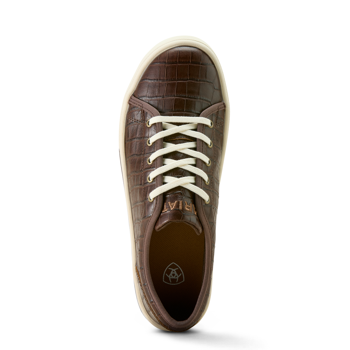 Ariat Womens Skylar Shoe - Luxe Espresso Croc Print